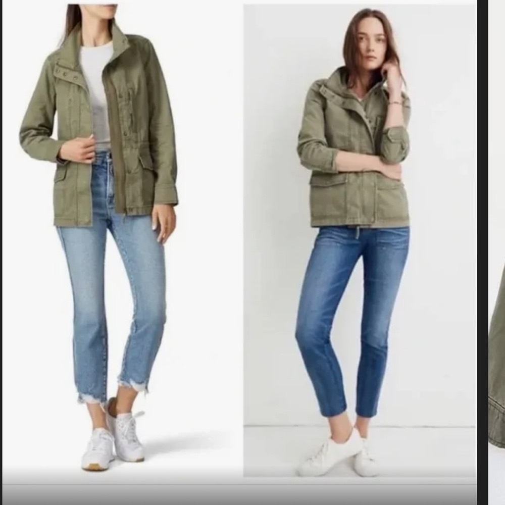 Madewell Army Green Cotton Jacket